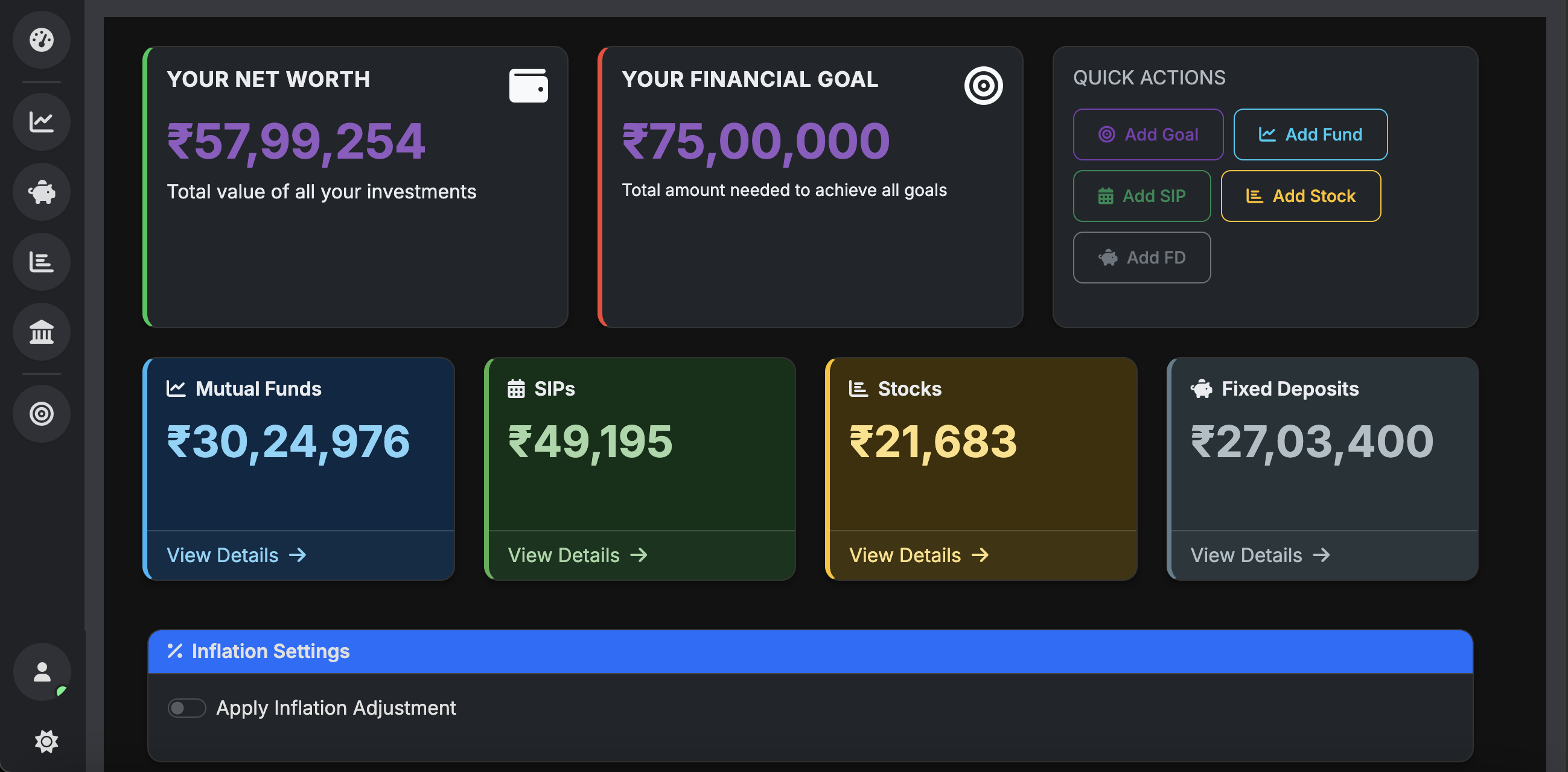 Wealth Management Dashboard